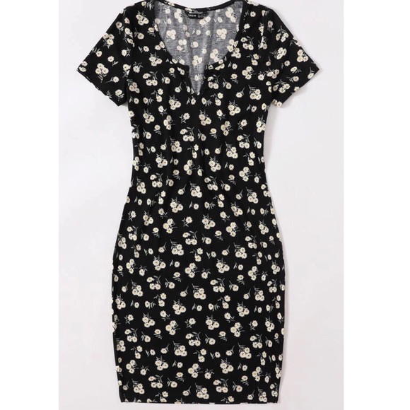 Floral Bodycon Dress - Picture 5 of 5